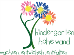 Logo des Kindergartens Hohe Wand --- wachsen, entwickeln, entfalten